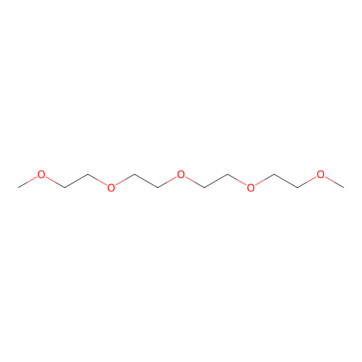 Tetraglyme molecular structure, CAS 143-24-8