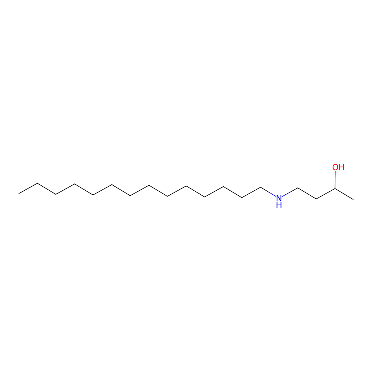 N-Myristyl-3-hydroxybutylamine molecular structure, CAS 143-26-0