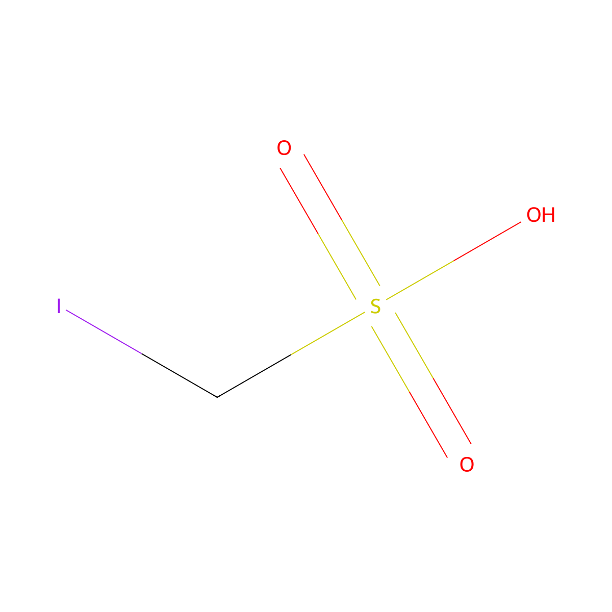 1-Iodomethanesulfonic acid molecular structure, CAS 143-47-5