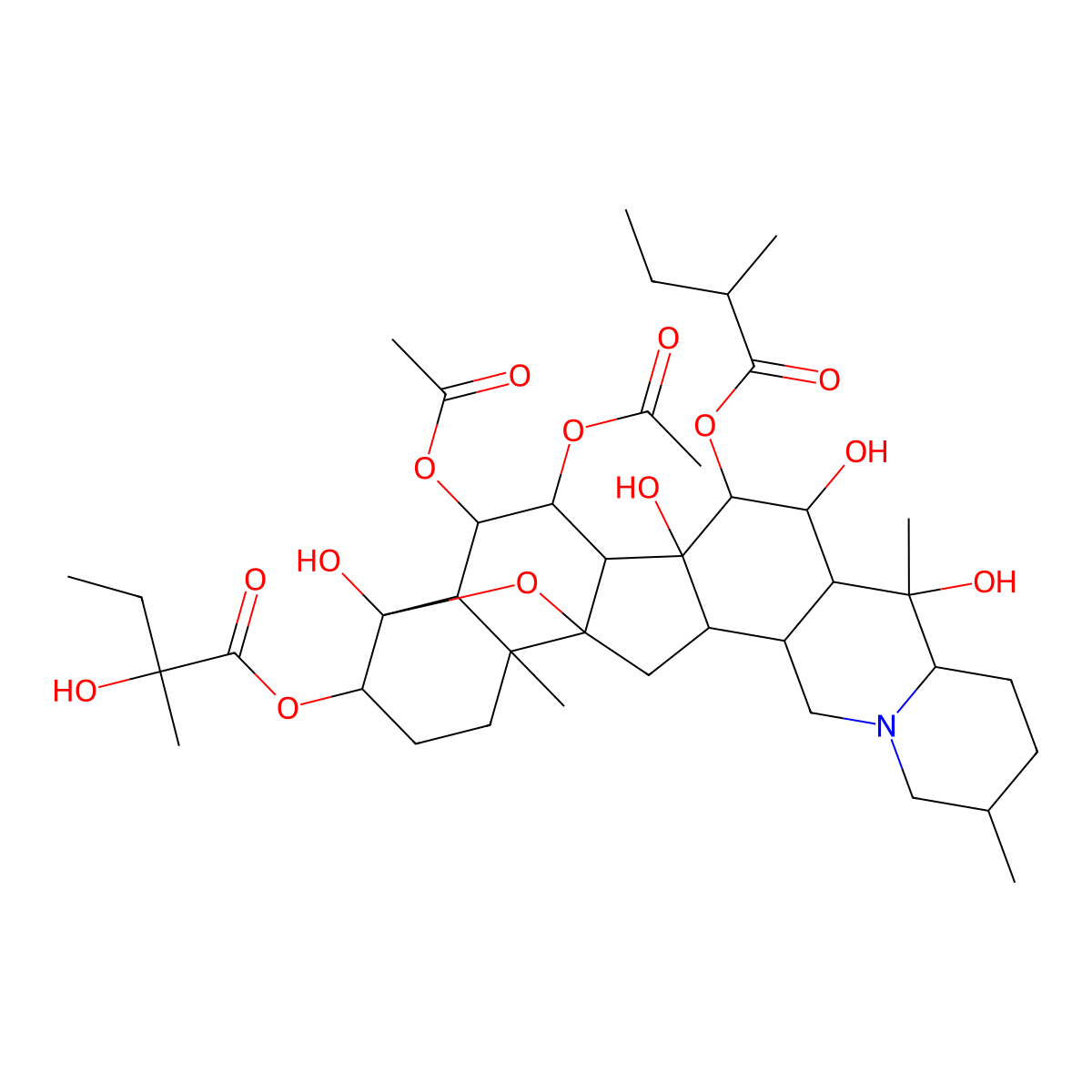 Protoveratrine A molecular structure, CAS 143-57-7