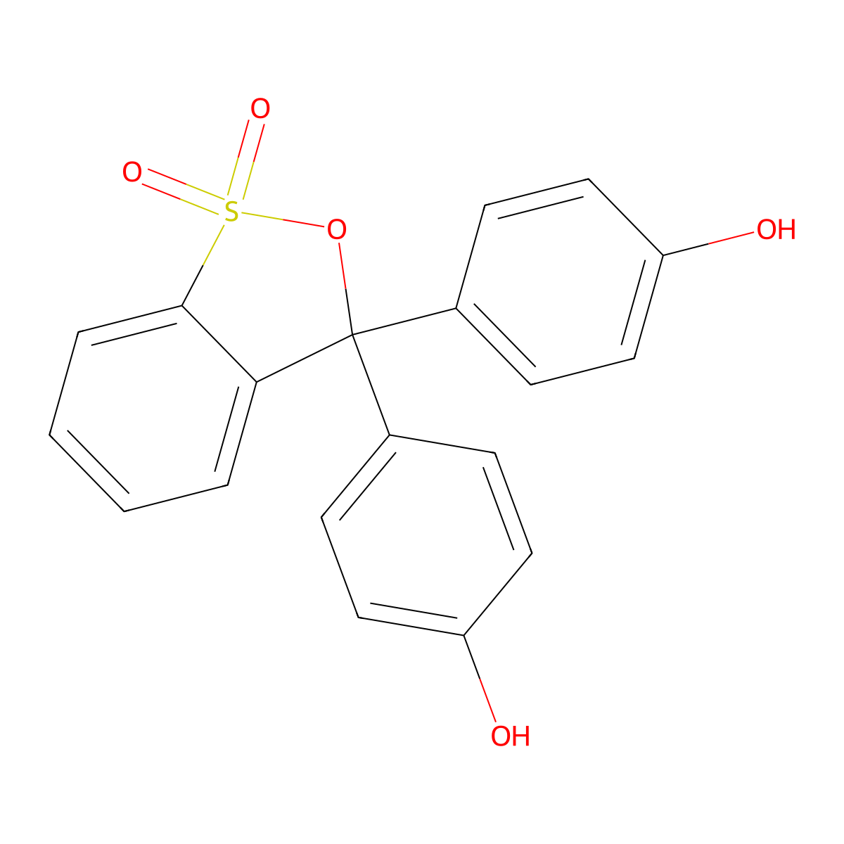 Phenol Red molecular structure, CAS 143-74-8