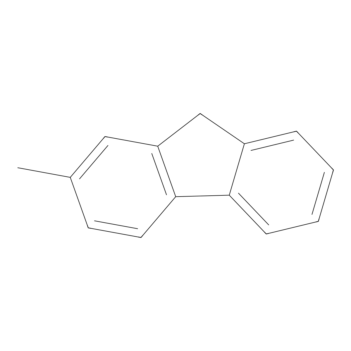 2-Methylfluorene molecular structure, CAS 1430-97-3