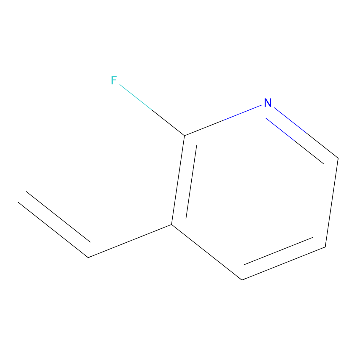 2-Fluoro-3-vinylpyridine molecular structure, CAS 1430092-03-7
