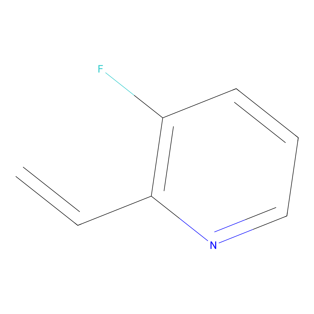 2-Ethenyl-3-fluoropyridine molecular structure, CAS 1430092-04-8
