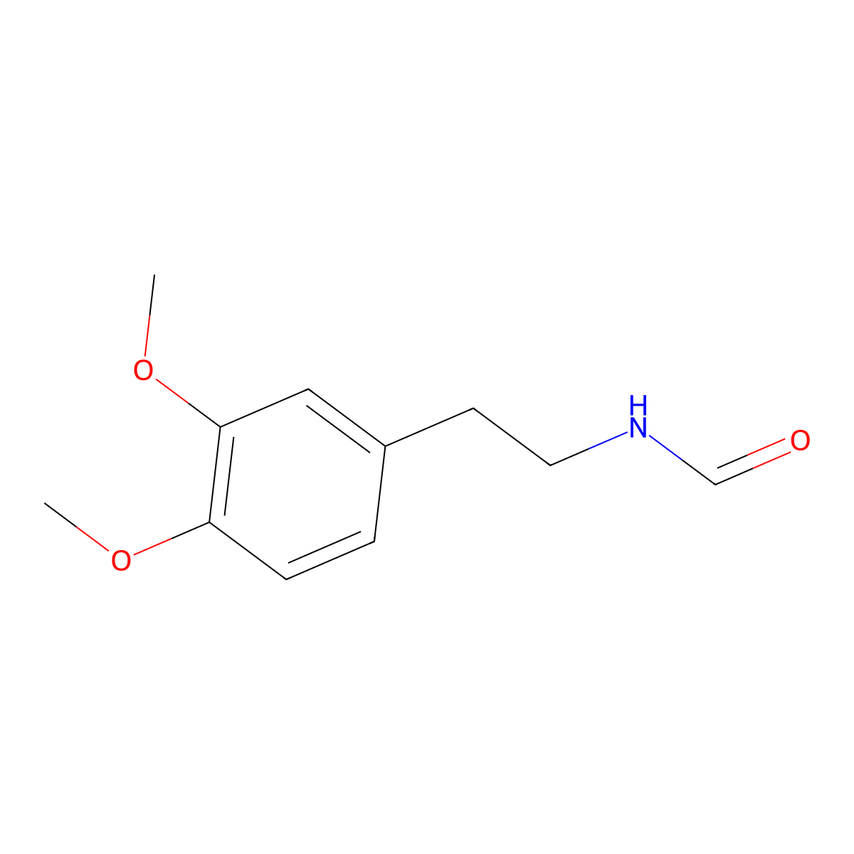 N-[2-(3,4-dimethoxyphenyl)ethyl]formamide molecular structure, CAS 14301-36-1