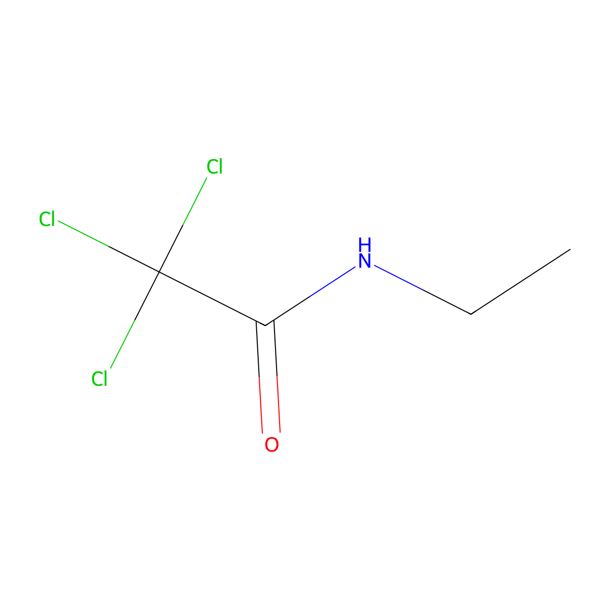 2,2,2-trichloro-N-ethylacetamide molecular structure, CAS 14301-39-4