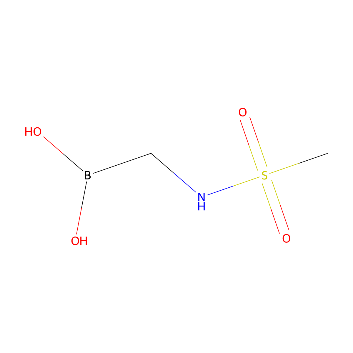 (Methanesulfonamidomethyl)boronic acid molecular structure, CAS 1430100-17-6