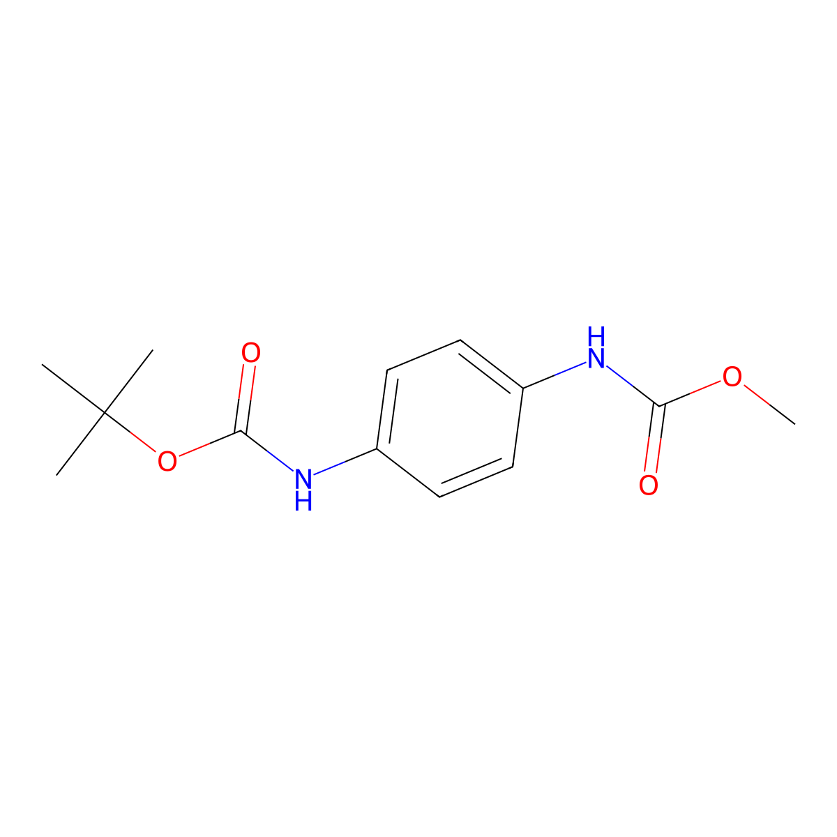 Tert-butyl methyl 1,4-phenylenedicarbamate molecular structure, CAS 1430115-43-7