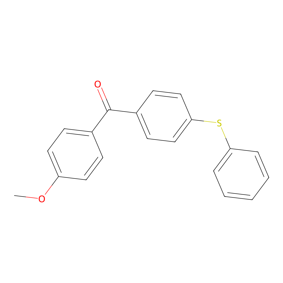 (4-Methoxyphenyl)[4-(phenylsulfanyl)phenyl]methanone molecular structure, CAS 143022-78-0