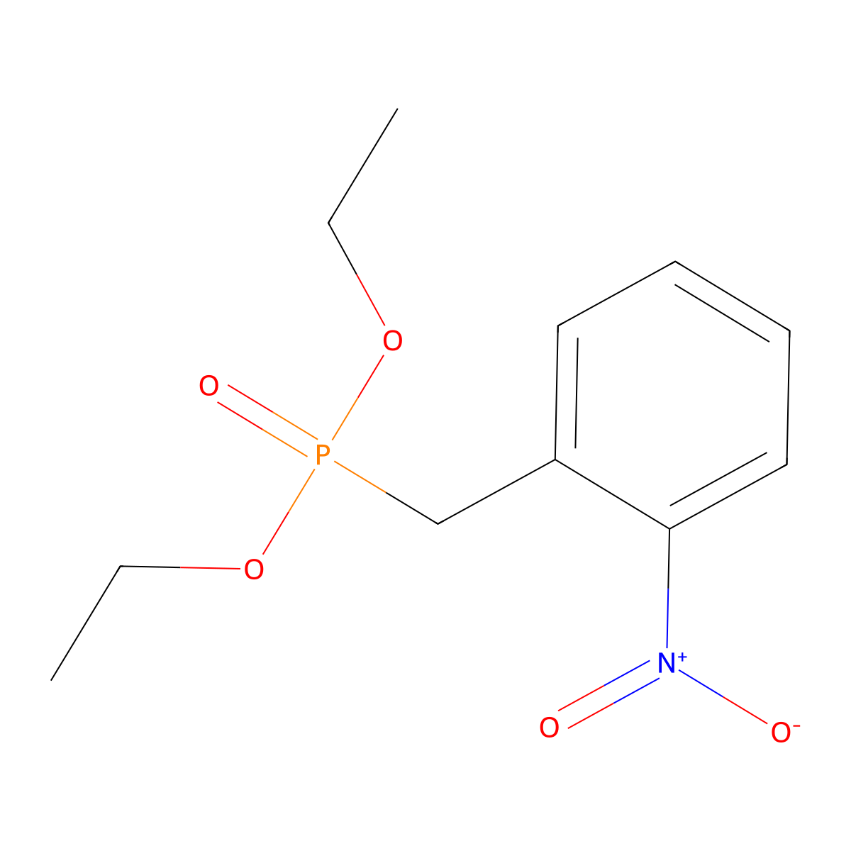 Diethyl 2-nitrobenzylphosphonate molecular structure, CAS 143023-69-2