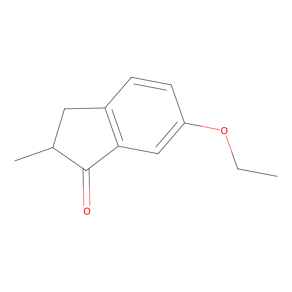 6-ethoxy-2-methyl-2,3-dihydro-1H-inden-1-one molecular structure, CAS 1430230-19-5