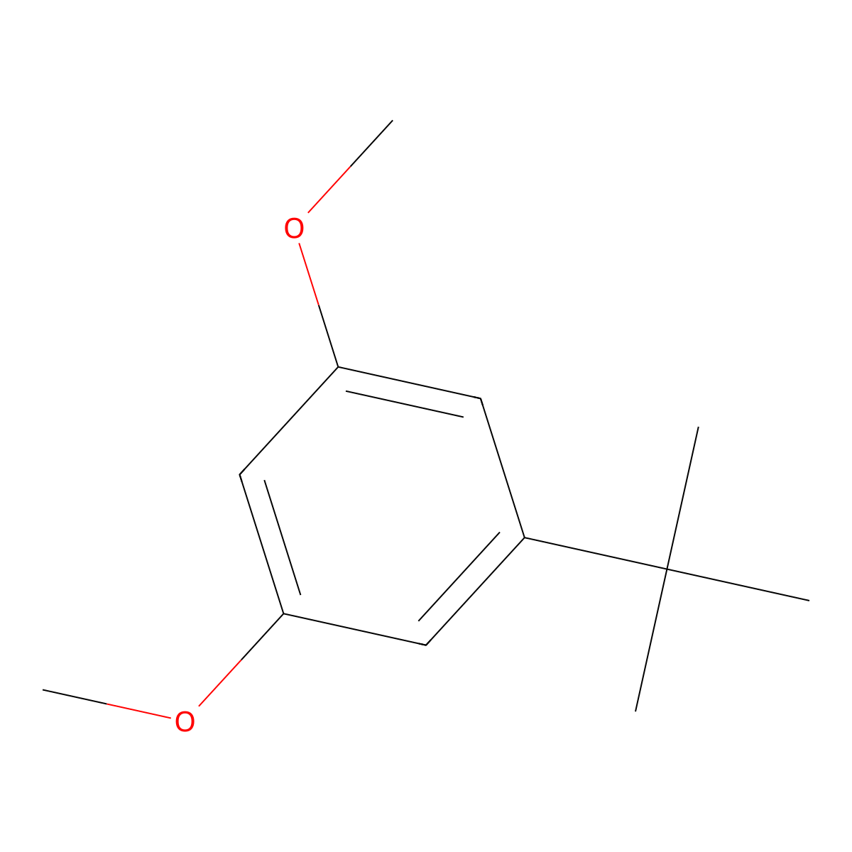 Benzene, 1-(1,1-dimethylethyl)-3,5-dimethoxy- molecular structure, CAS 143029-45-2