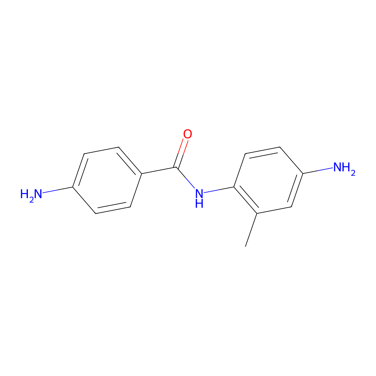 4-amino-N-(4-amino-2-methylphenyl)benzamide molecular structure, CAS 14303-59-4