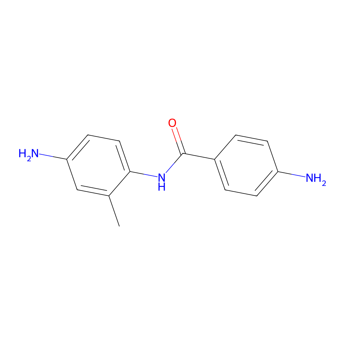 4-amino-N-(4-amino-2-methylphenyl)benzamide molecular structure, CAS 14303-59-4