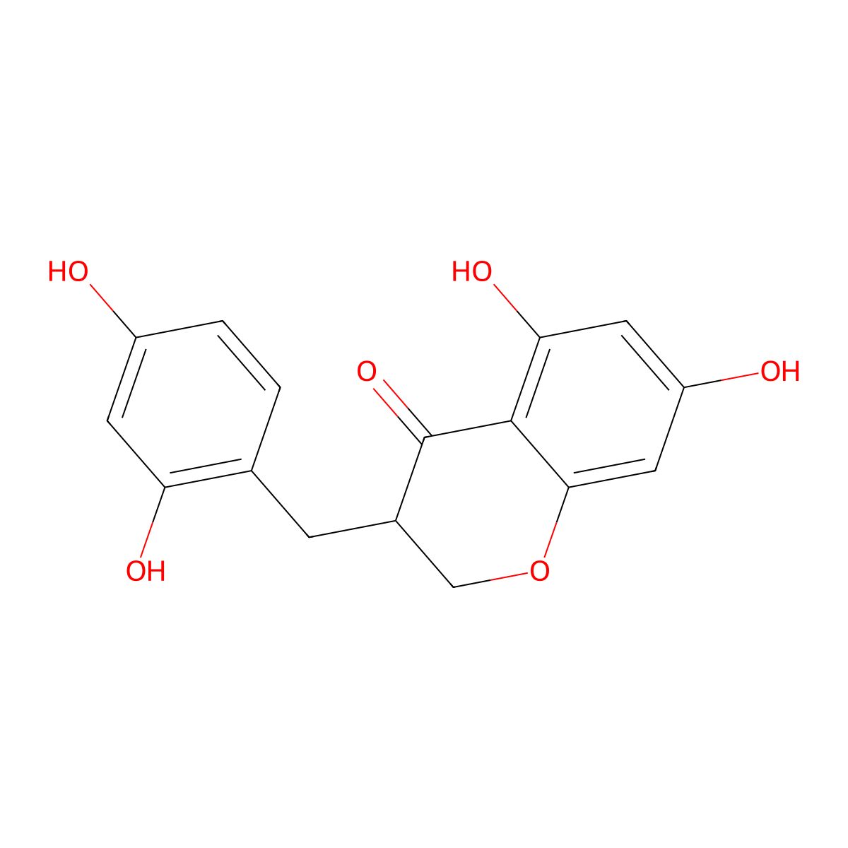 (3r)-5,7-Dihydroxy-3-(2',4'-dihydroxybenzyl)-chroman-4-one molecular structure, CAS 1430334-05-6