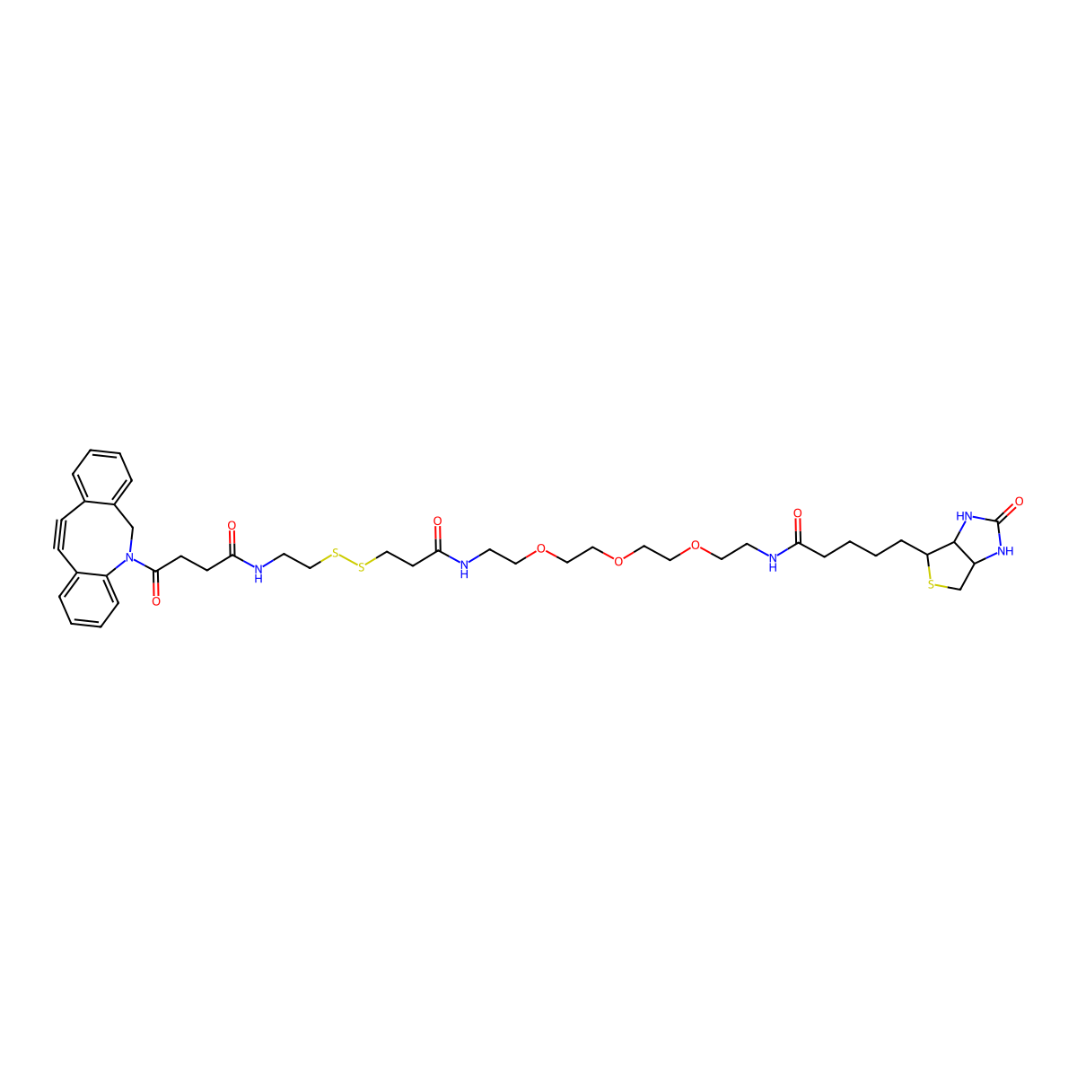 DBCO-S-S-PEG3-Biotin molecular structure, CAS 1430408-09-5