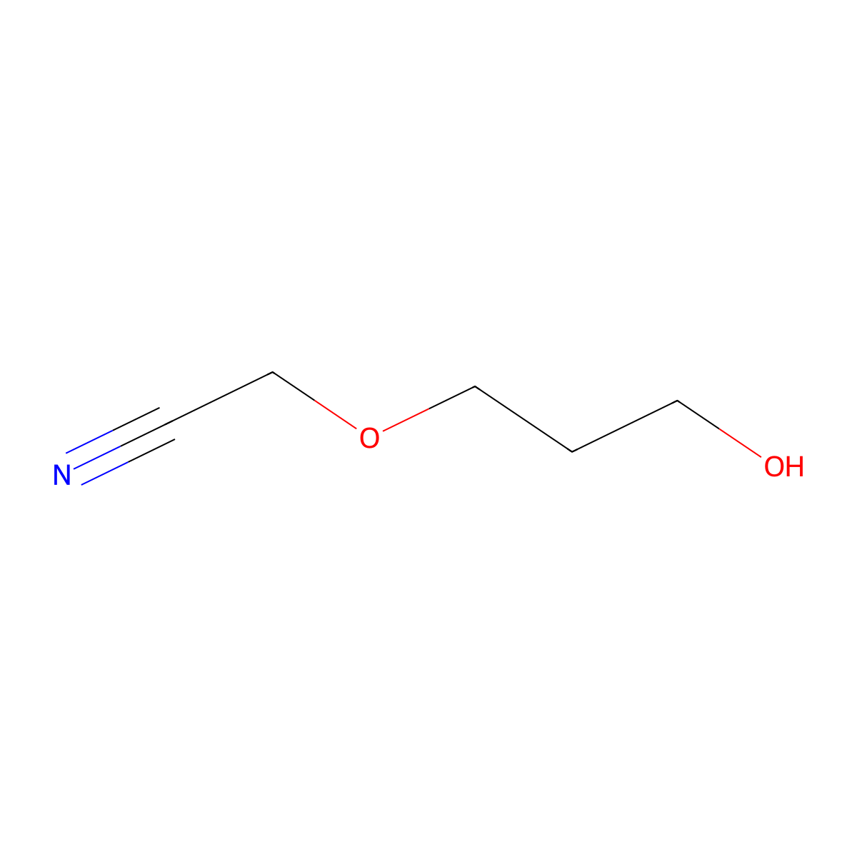 2-(3-Hydroxypropoxy)acetonitrile molecular structure, CAS 1430413-62-9