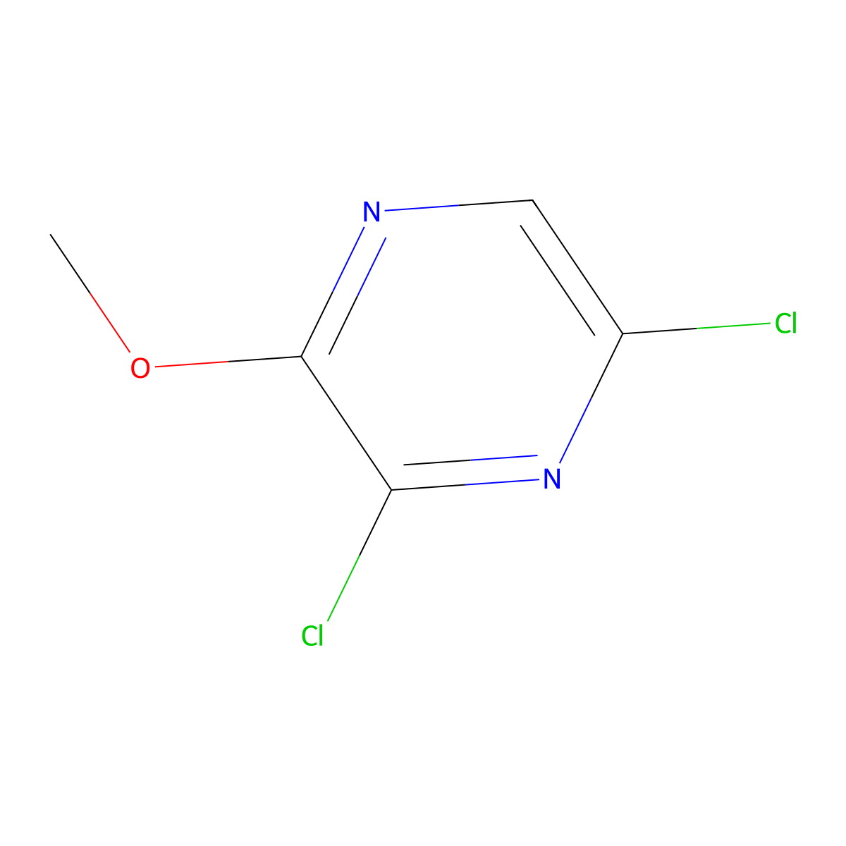 3,5-Dichloro-2-methoxypyrazine molecular structure, CAS 1430460-52-8