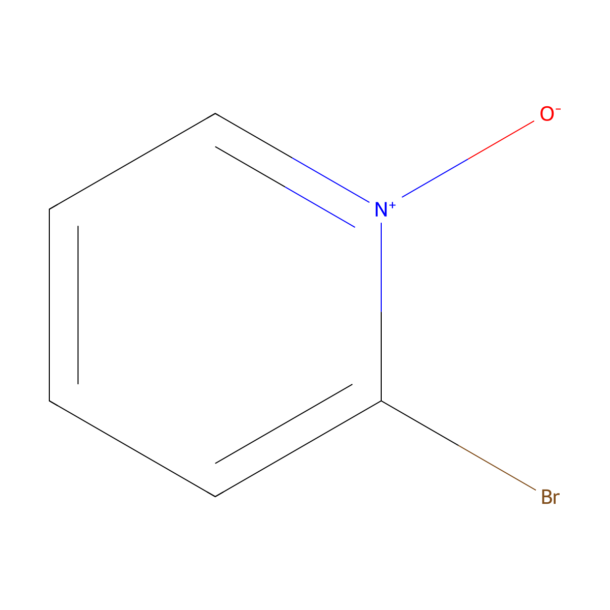 2-Bromopyridine 1-oxide molecular structure, CAS 14305-17-0