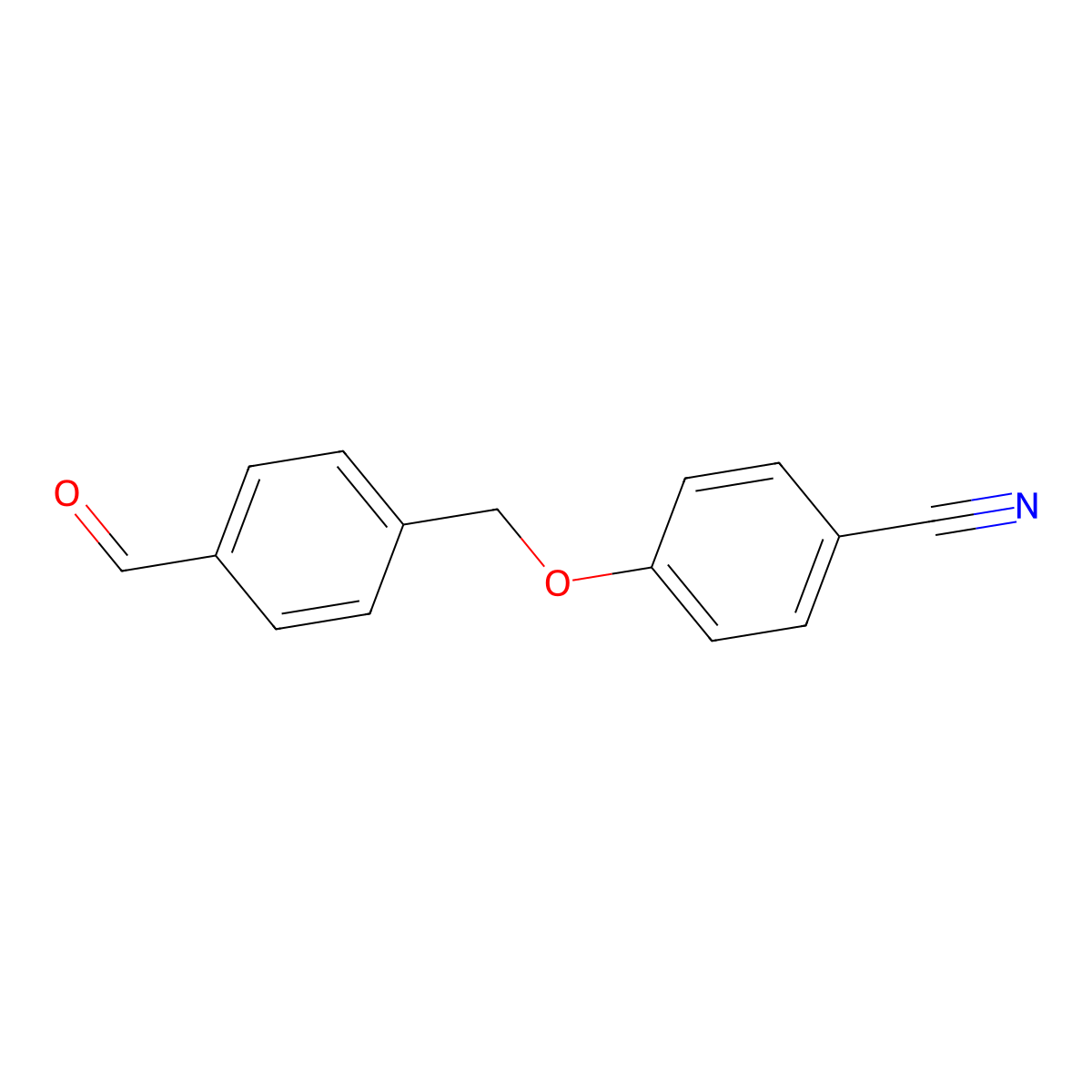 4-(4-Formylphenylmethoxy)-benzonitrile molecular structure, CAS 143052-91-9