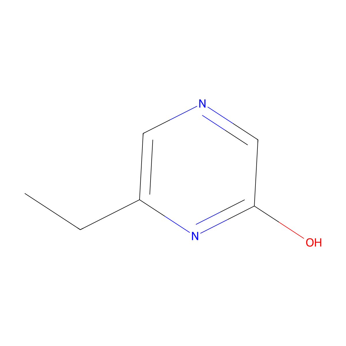 2(1H)-Pyrazinone, 6-ethyl- molecular structure, CAS 143054-84-6