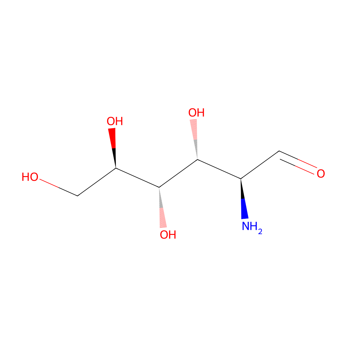 D-(+)-Mannosamine molecular structure, CAS 14307-02-9