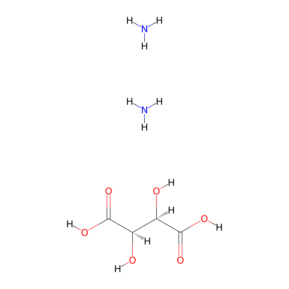 2,3-Dihydroxy-butanedioic acid, diammonium salt (9CI) molecular structure, CAS 14307-43-8