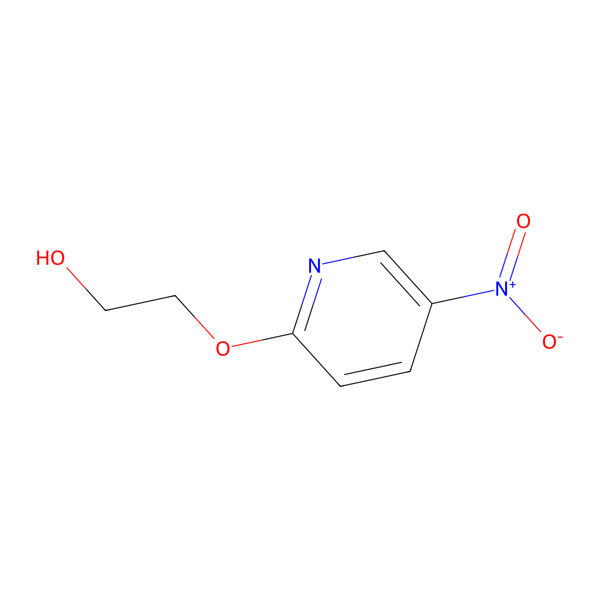 2-(2-Hydroxyethoxy)-5-nitropyridine molecular structure, CAS 143071-39-0