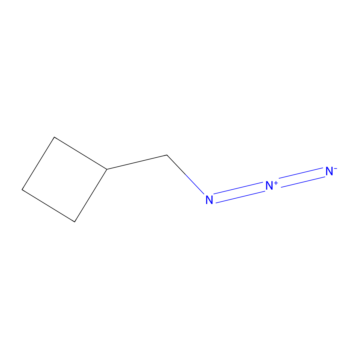 (Azidomethyl)cyclobutane molecular structure, CAS 1430727-36-8