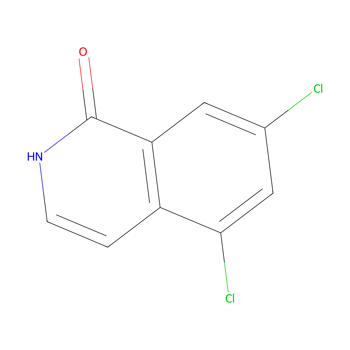 5,7-dichloro-2H-isoquinolin-1-one molecular structure, CAS 143074-76-4