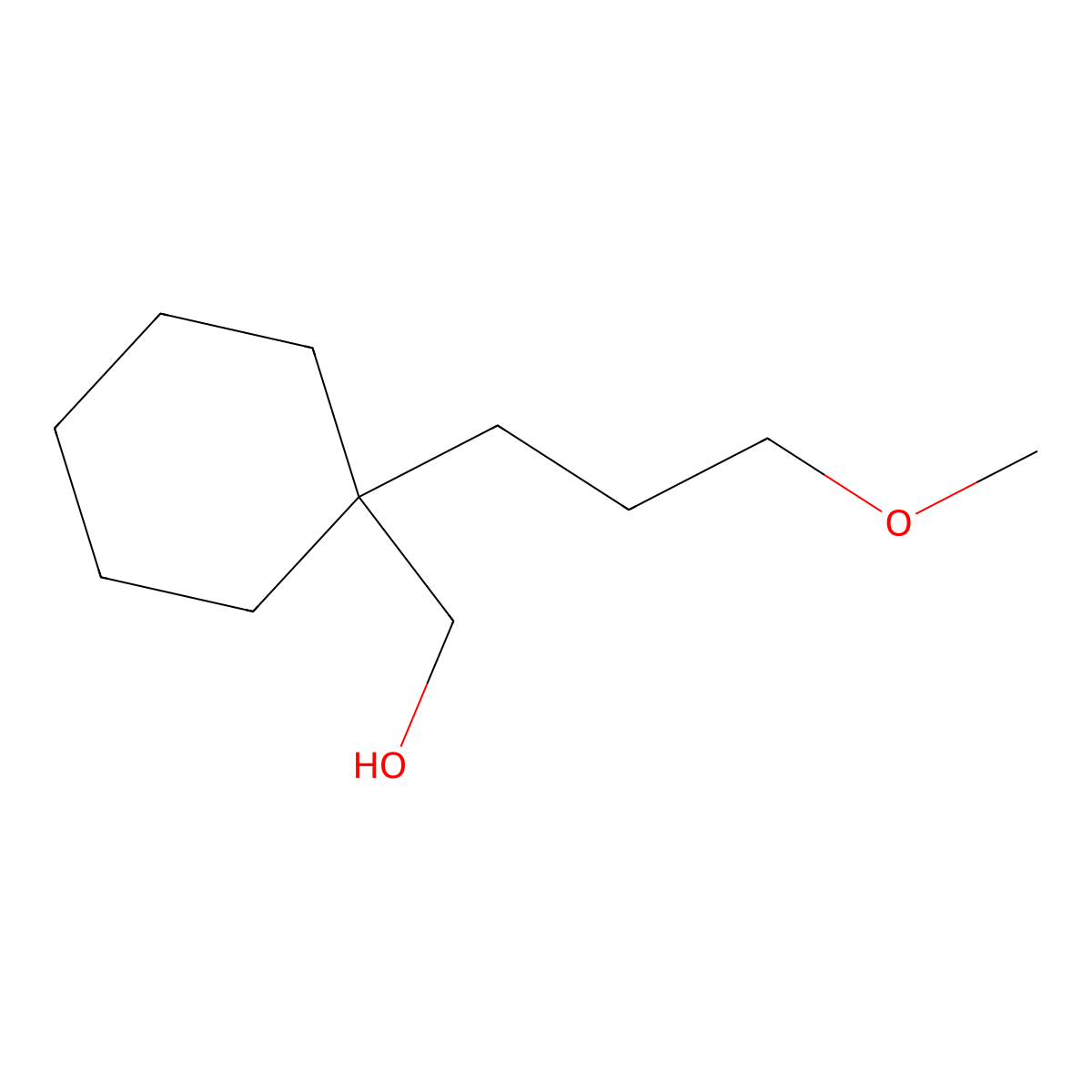 (1-(3-Methoxypropyl)cyclohexyl)methanol molecular structure, CAS 1430752-32-1