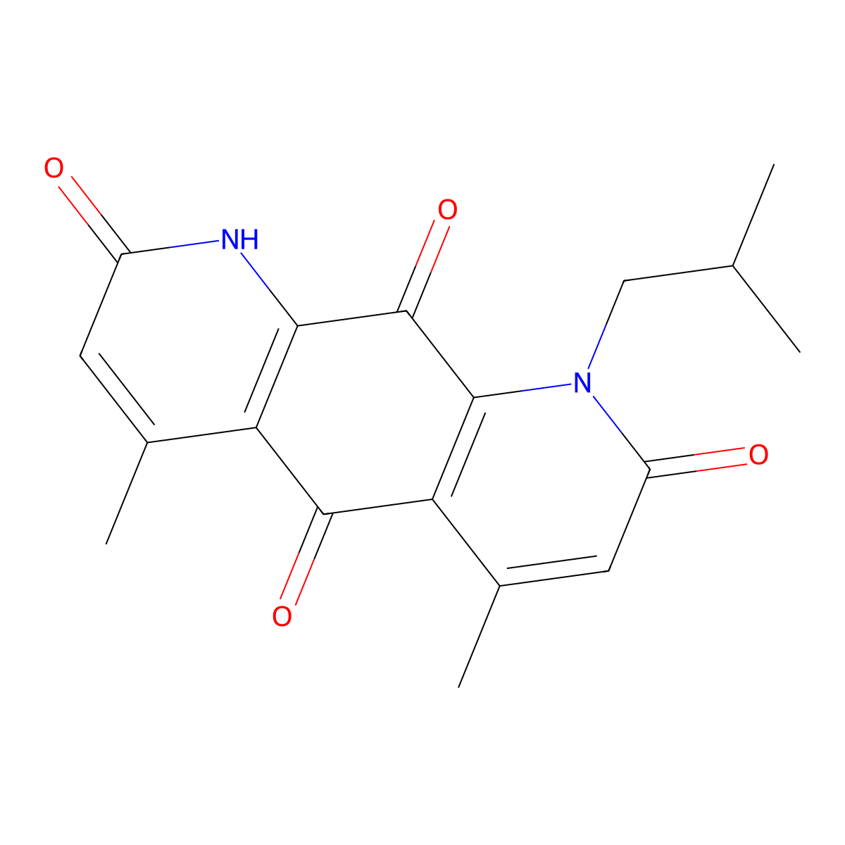 Isobutyl-deoxynyboquinone molecular structure, CAS 1430798-22-3