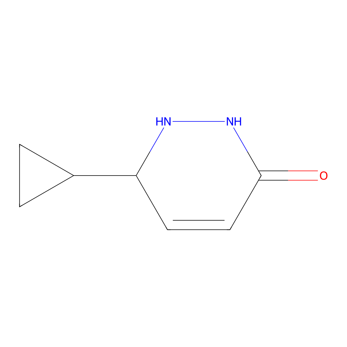 6-Cyclopropyl-1,6-dihydropyridazin-3(2H)-one molecular structure, CAS 1430839-92-1
