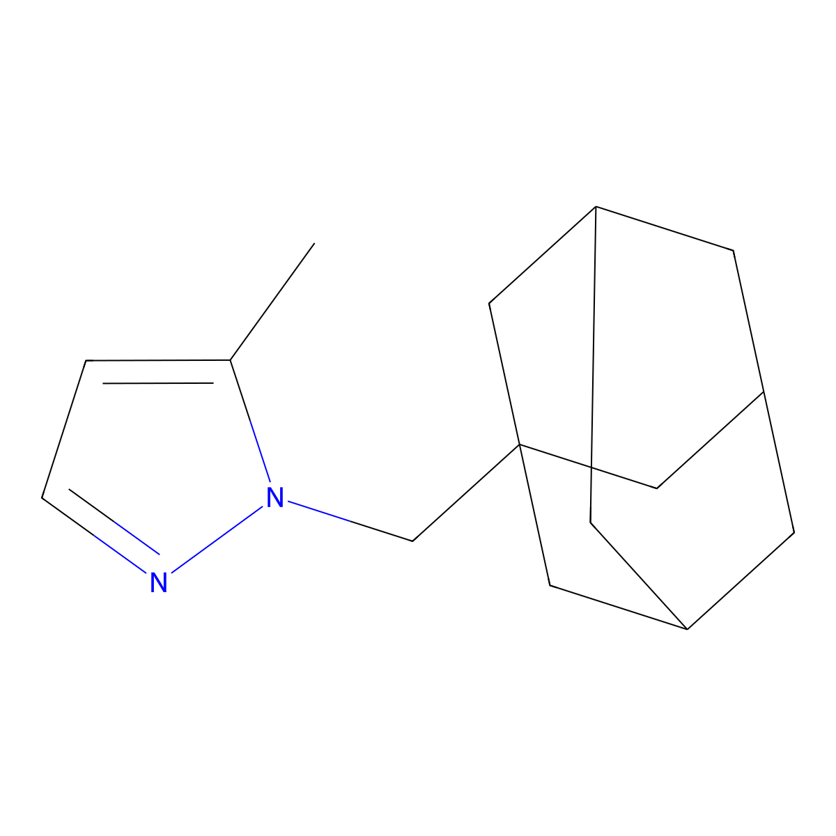 1-(Adamantan-1-ylmethyl)-5-methyl-1H-pyrazole molecular structure, CAS 1430845-68-3