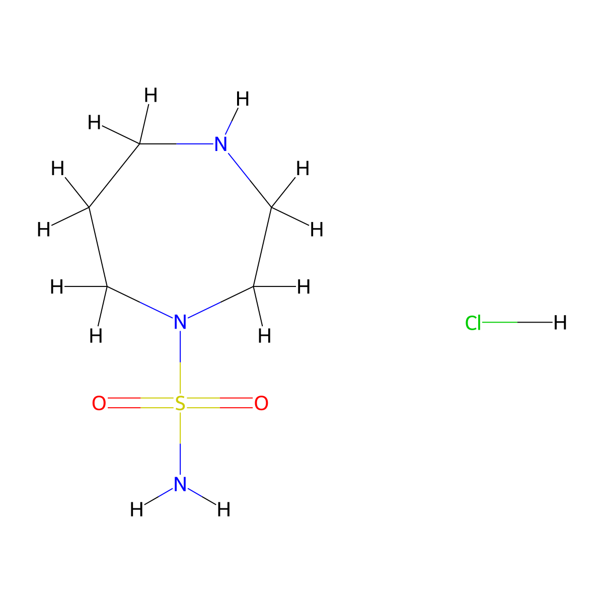 1,4-Diazepane-1-sulfonamide hydrochloride molecular structure, CAS 1430849-11-8