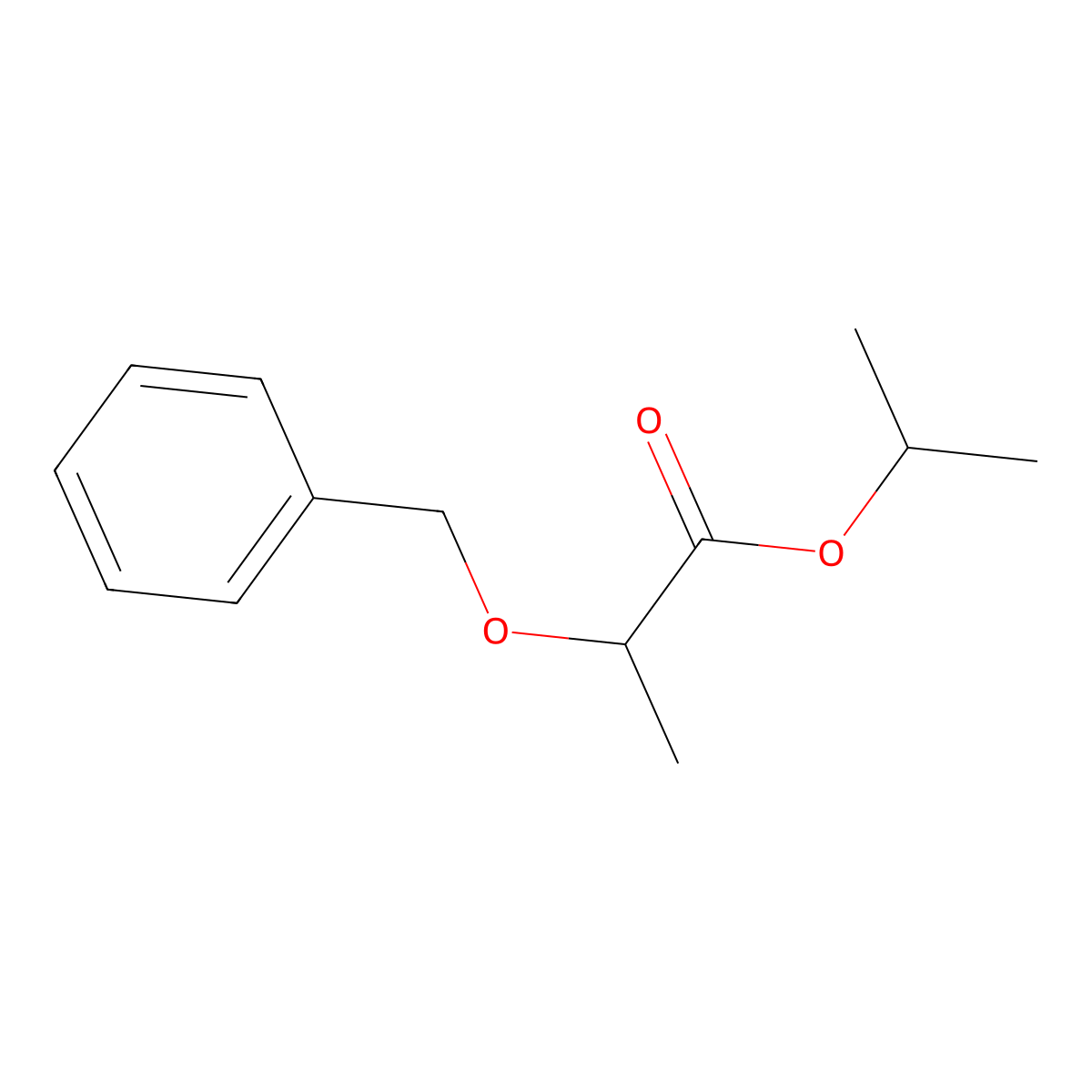 Propan-2-yl 2-(benzyloxy)propanoate molecular structure, CAS 143088-69-1