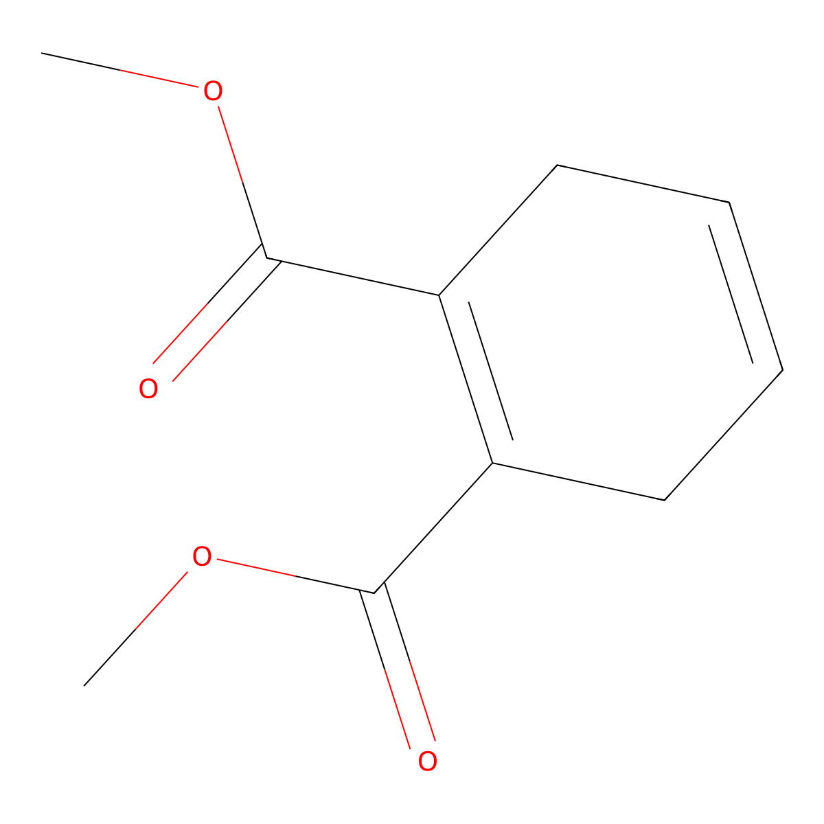 Dimethyl 1,4-cyclohexadiene-1,2-dicarboxylate molecular structure, CAS 14309-54-7