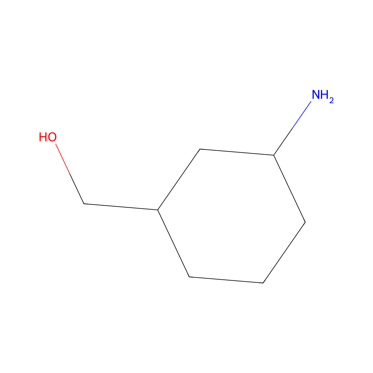 ((1S,3R)-3-Aminocyclohexyl)methanol molecular structure, CAS 1430937-32-8