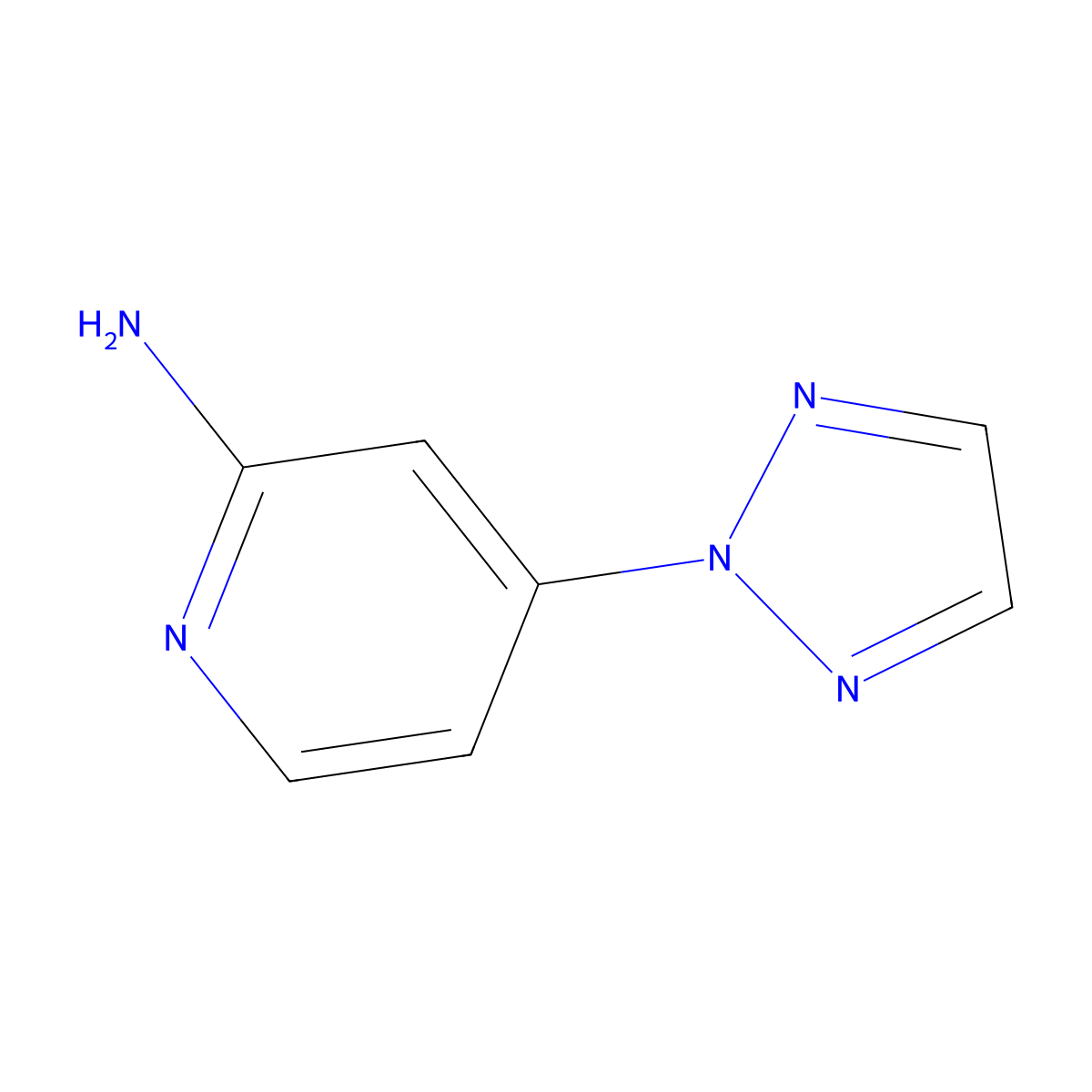 4-(2H-1,2,3-triazol-2-yl)pyridin-2-amine molecular structure, CAS 1430937-92-0