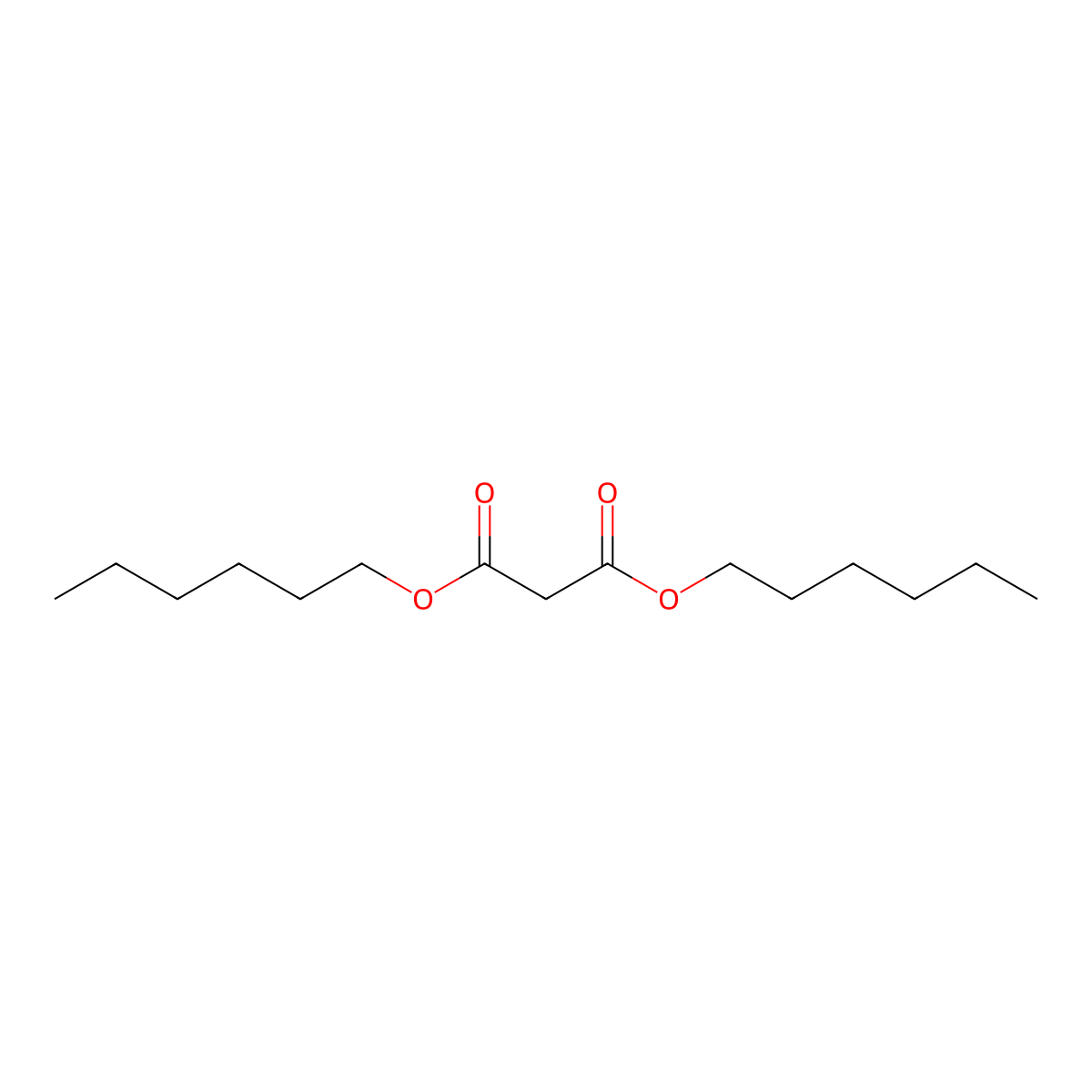 Dihexyl Malonate molecular structure, CAS 1431-37-4