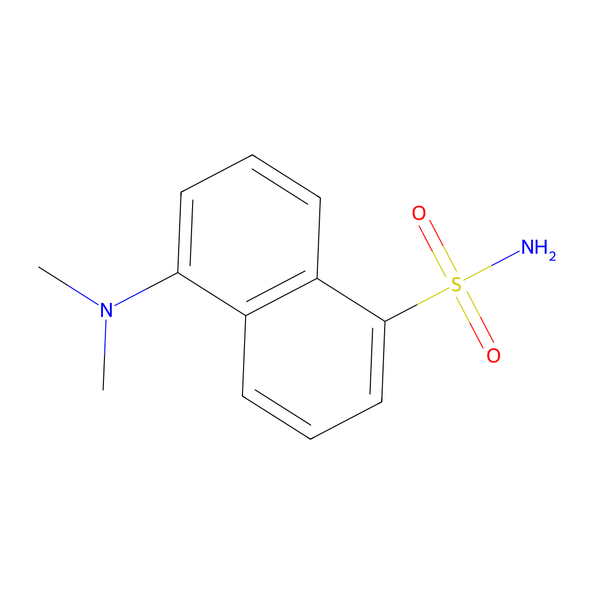 Dansylamide molecular structure, CAS 1431-39-6
