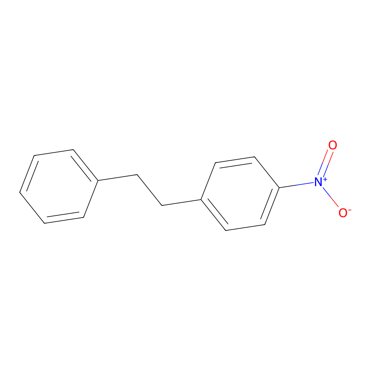 Benzene, 1-nitro-4-(2-phenylethyl)- molecular structure, CAS 14310-29-3