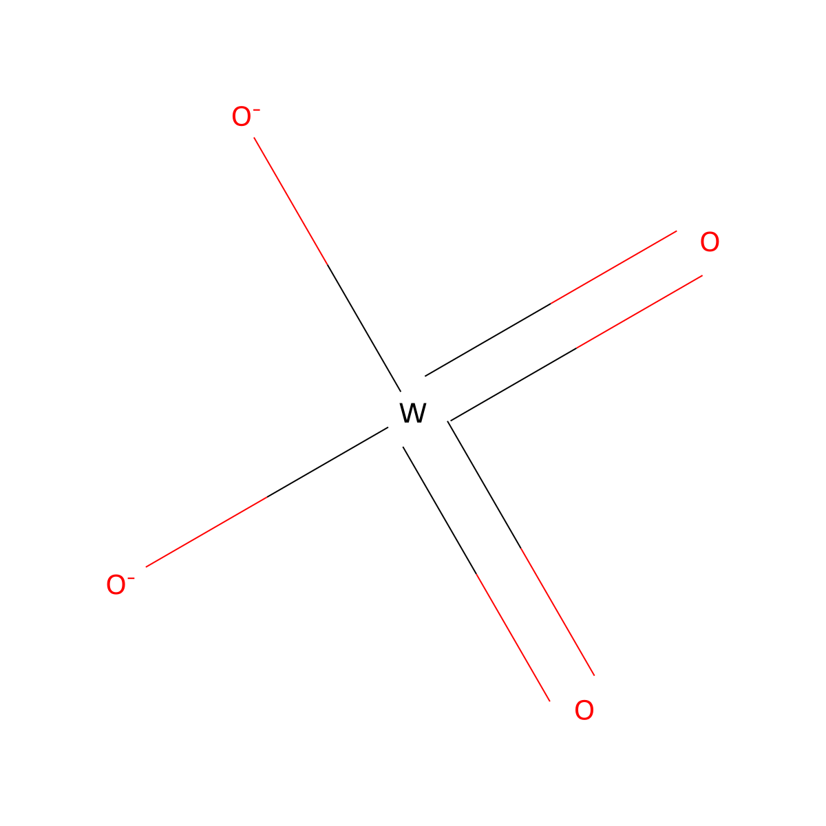 Tungstate molecular structure, CAS 14311-52-5