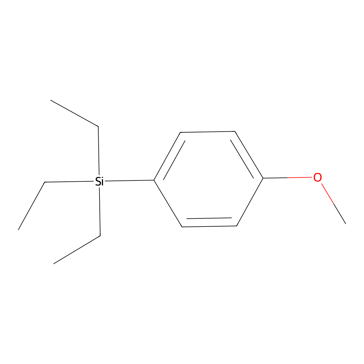 1-Methoxy-4-(triethylsilyl)benZene molecular structure, CAS 14311-75-2