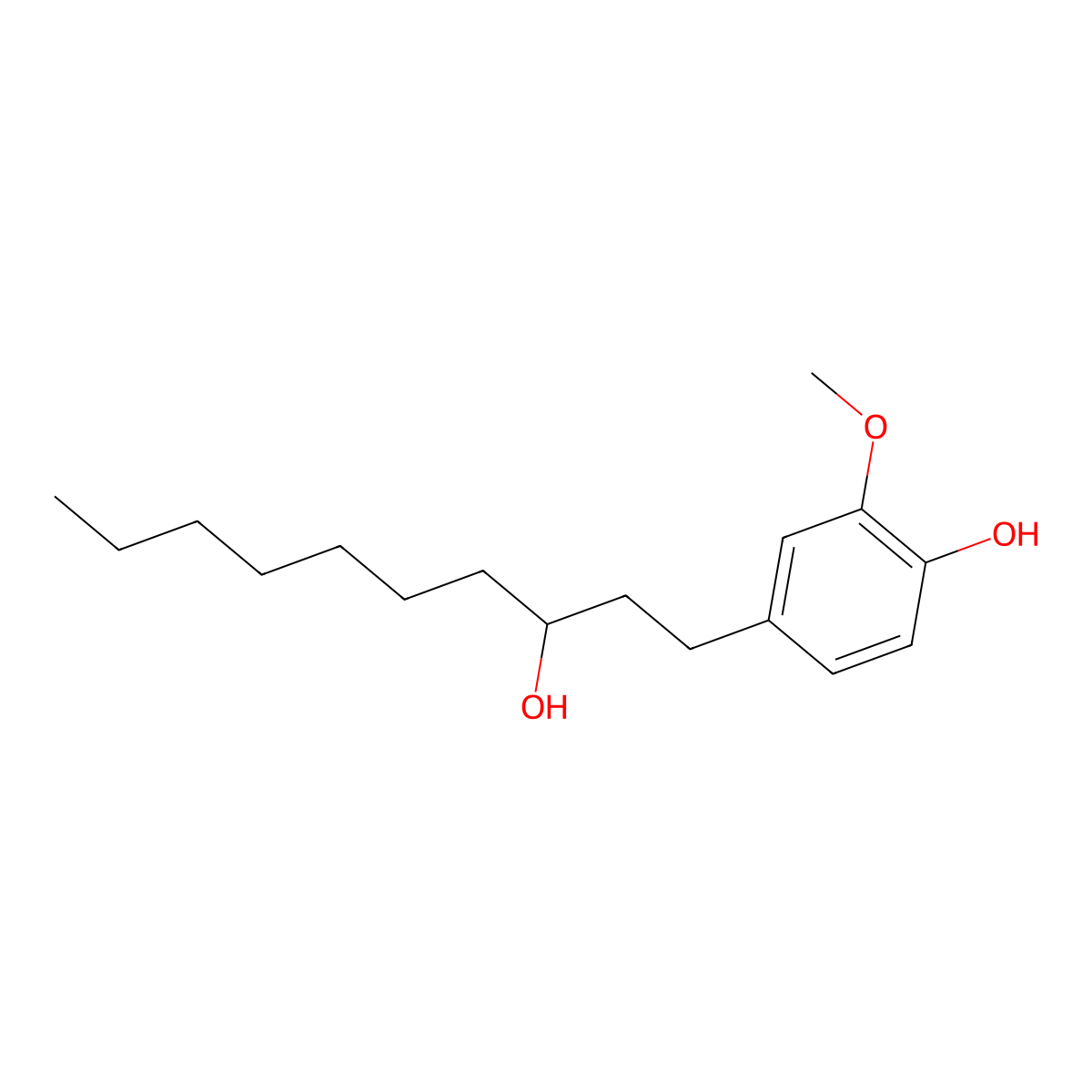 Dihydroparadol molecular structure, CAS 143111-84-6