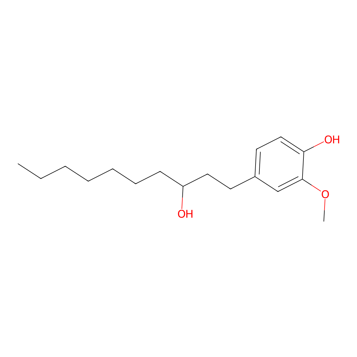 Dihydroparadol molecular structure, CAS 143111-84-6