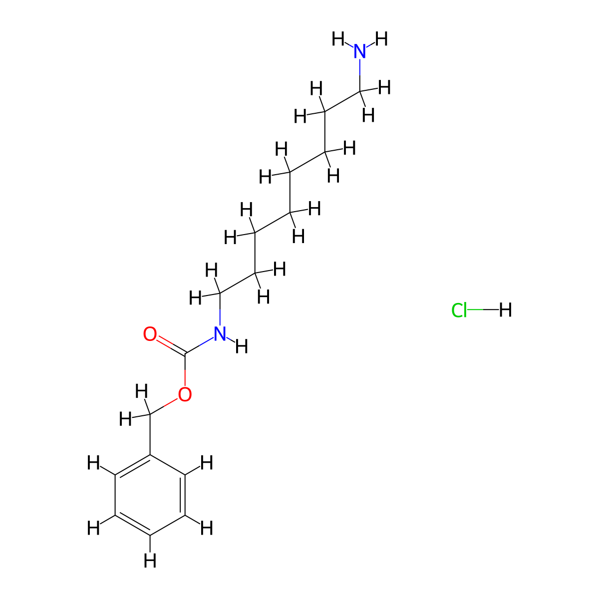 n-Carbobenzoxy-1,8-diaminooctane hydrochloride molecular structure, CAS 143116-42-1