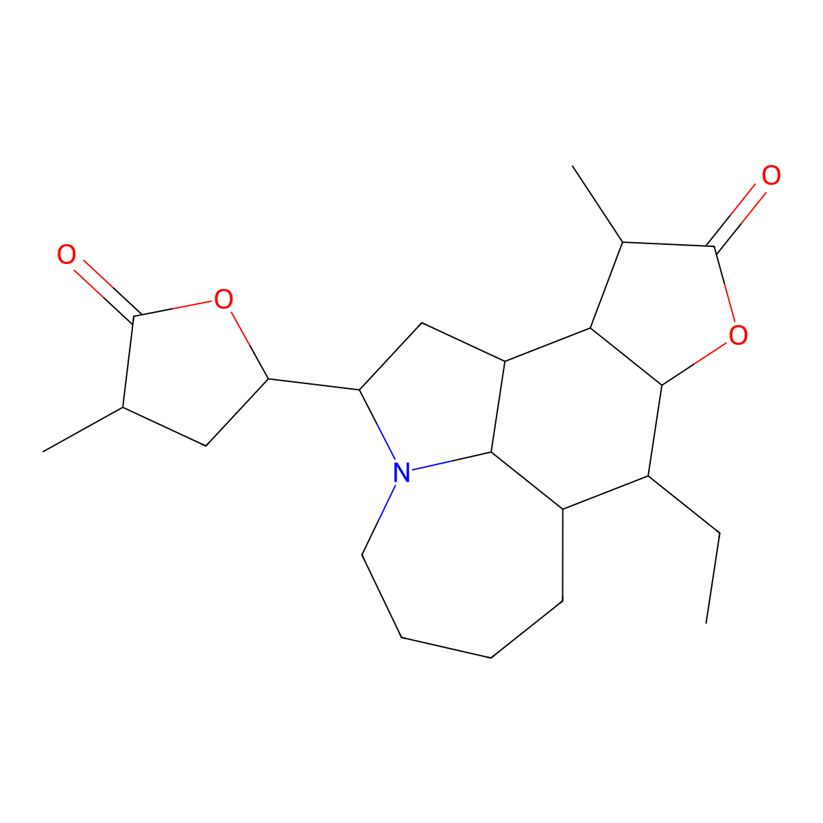 Neotuberostemonine molecular structure, CAS 143120-46-1