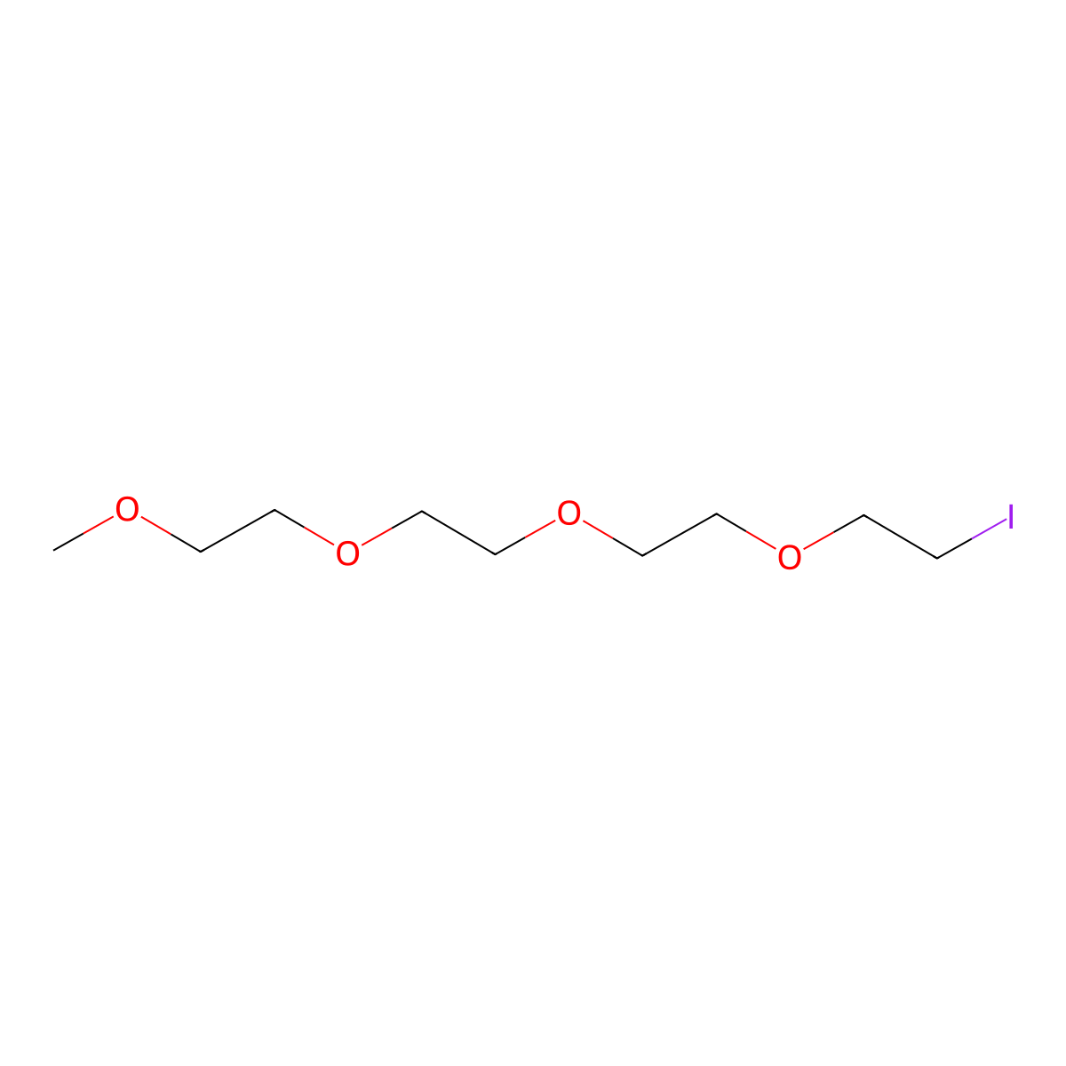 13-Iodo-2,5,8,11-tetraoxatridecane molecular structure, CAS 143127-81-5