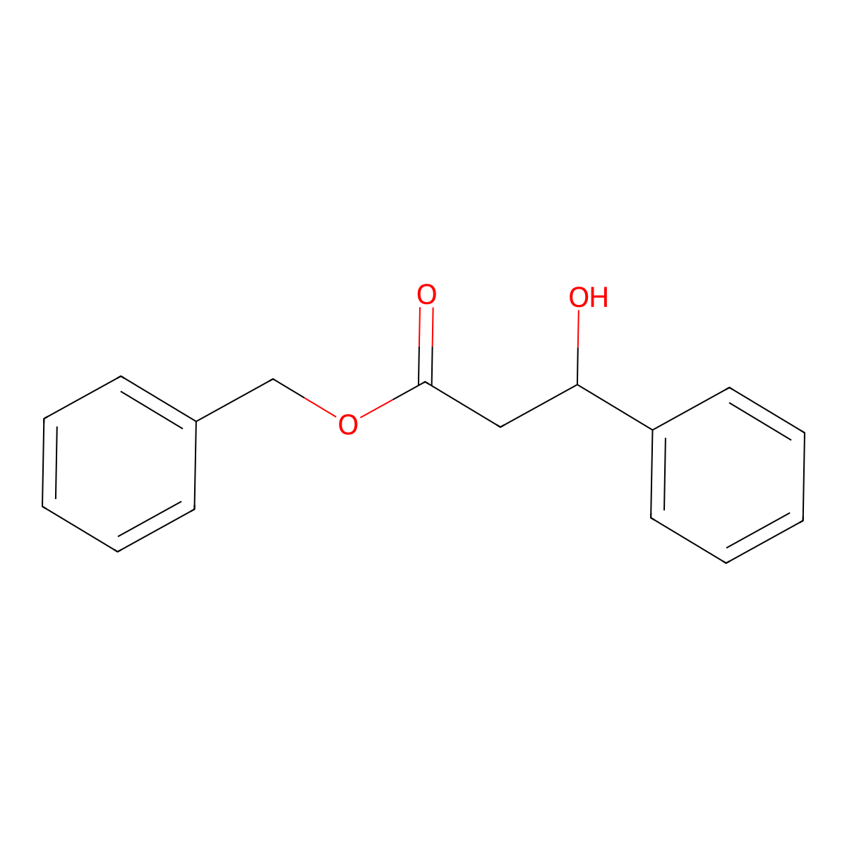 Phenylmethyl beta-hydroxybenZenepropanoate molecular structure, CAS 143131-57-1